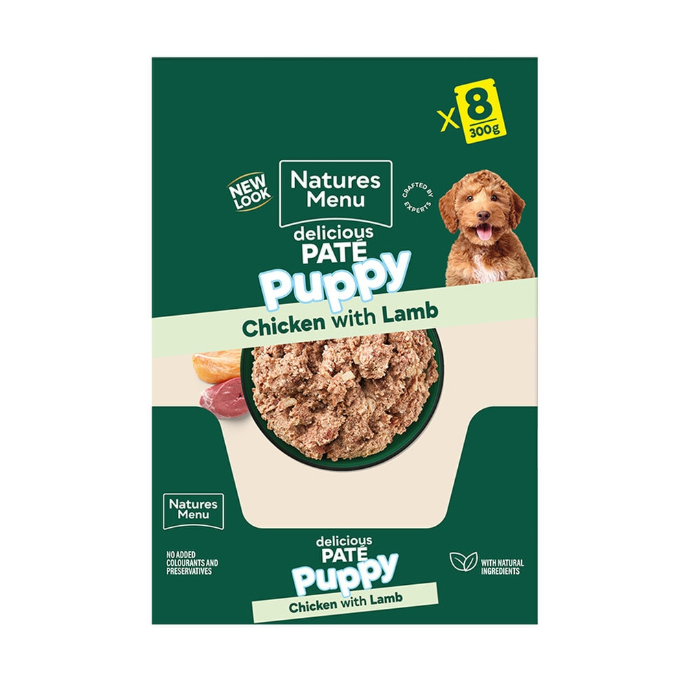 Natures Menu Dog - Puppy Pouch Box Chicken With Lamb 8x300g