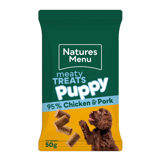 Natures Menu Dog - Meaty Treats Puppy Chicken & Pork 50g
