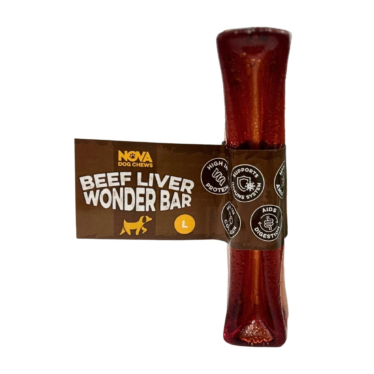 Nova Dog Chews Wonder Bar Beef Liver Large
