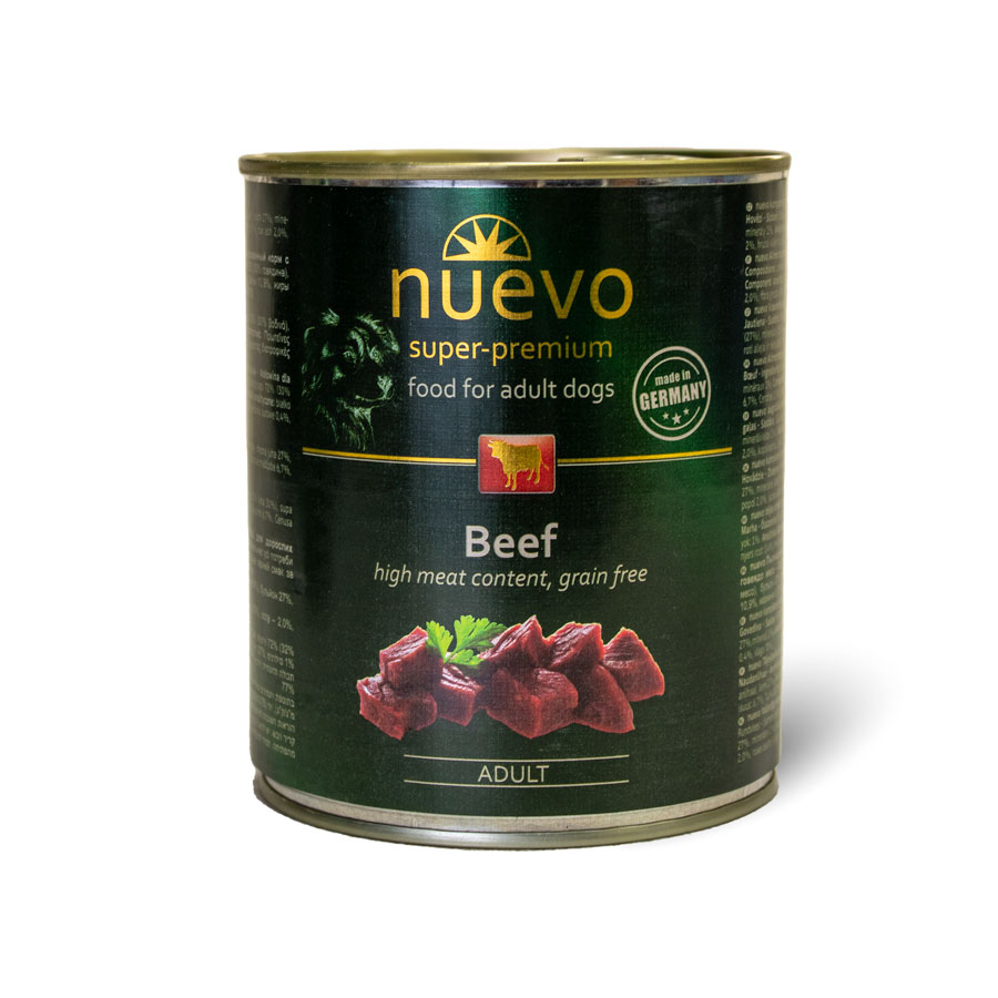 Nuevo Dog Adult Beef 6x800g