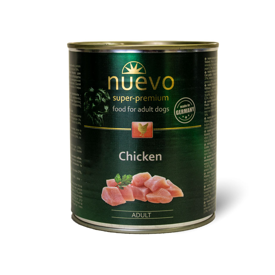 Nuevo Dog Adult Chicken 6x800g
