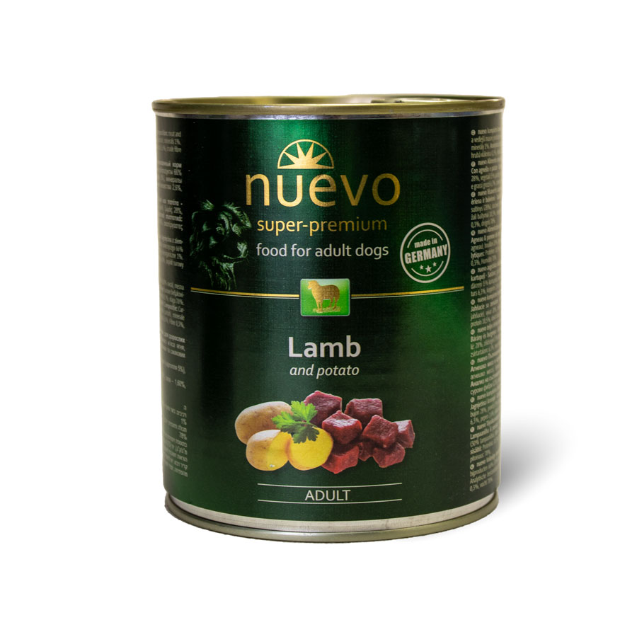 Nuevo Dog Adult Lamb & Potato 6x800g