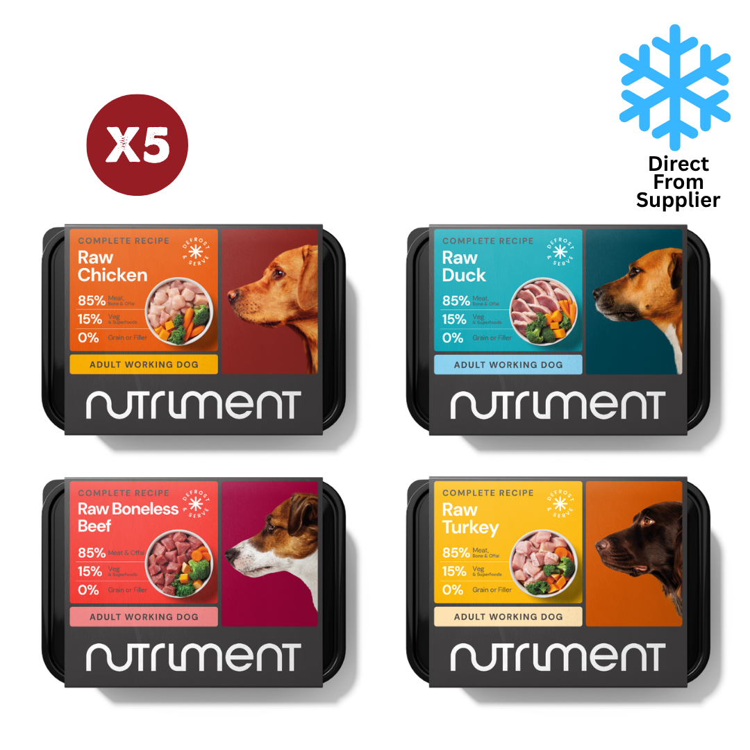 Nutriment Dog Complete Raw Bundle (Boneless Beef, Chicken, Duck,Turkey) 20x500g