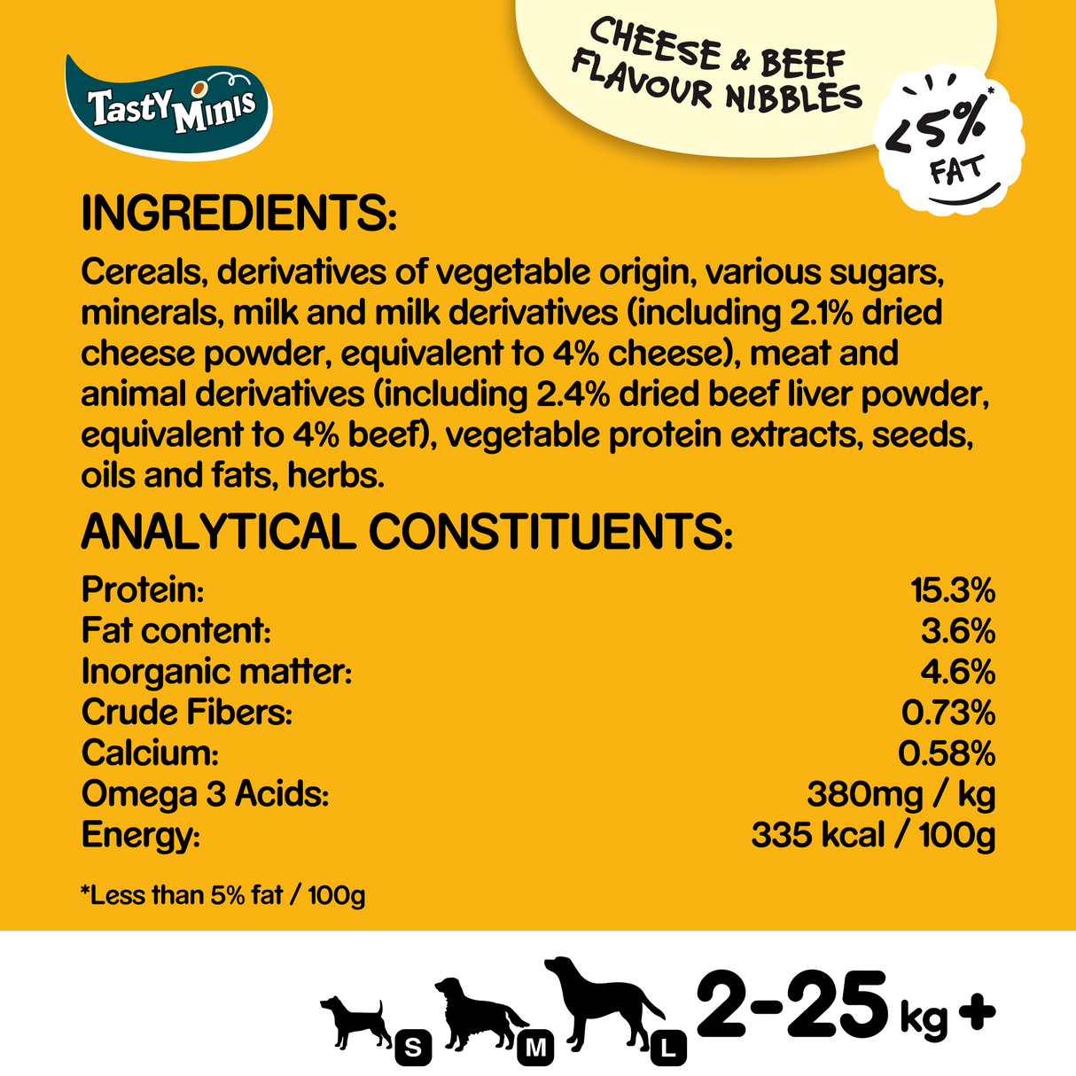 Pedigree Tasty Minis Cheesy Nibbles Cheese & Beef 140g