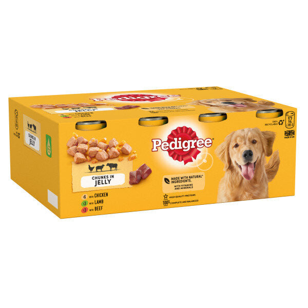 Pedigree Tin Jelly 12x385g