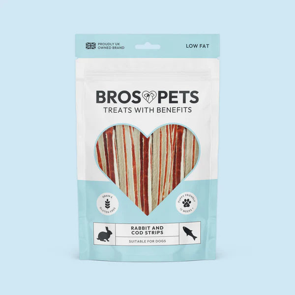 Bros Pets Rabbit & Cod Strips 100g