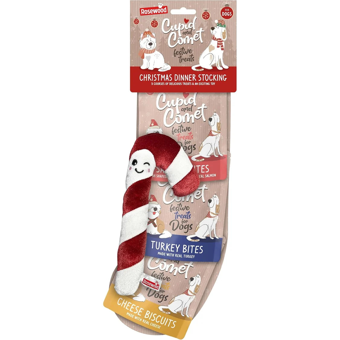 Rosewood Christmas Dinner Dog Stocking