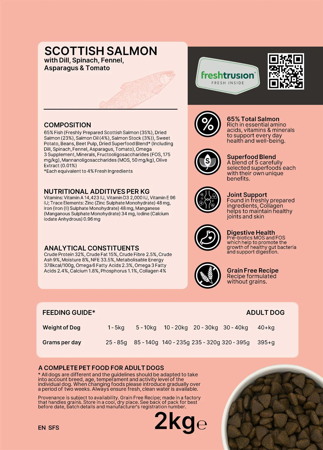 Artisan Superfood Salmon Adult Dog Food 2kg