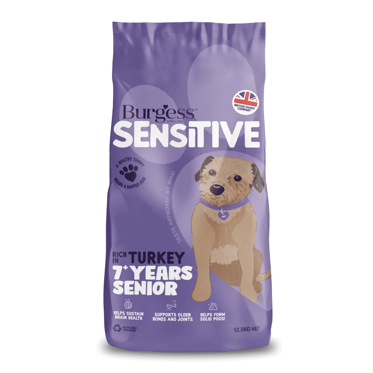 Burgess Dog - Sensitive Senior Turkey 12.5kg