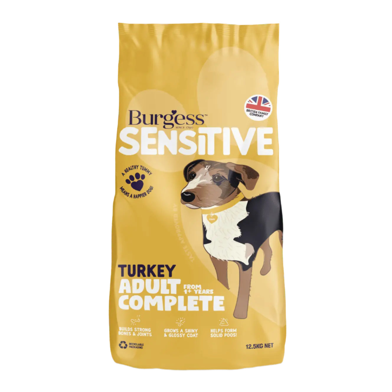 Burgess Dog - Sensitive Adult Turkey & Rice 12.5kg