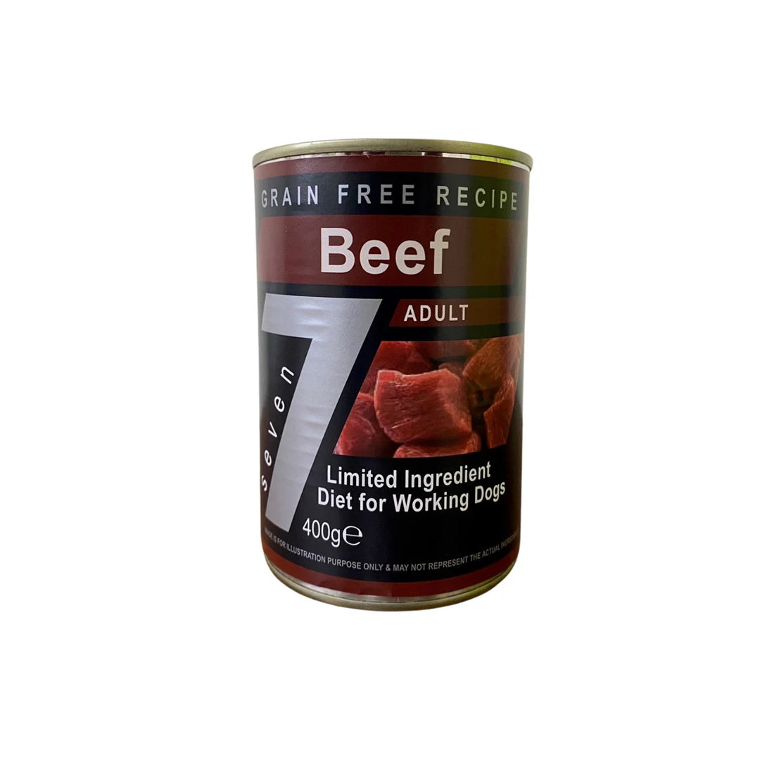 Seven Dog - Adult Beef Grain Free Tins 6x400g