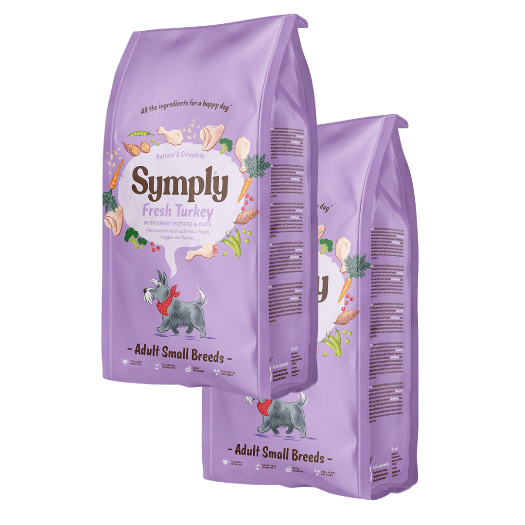 Symply Dog - Adult Small Breed Turkey 2x6kg