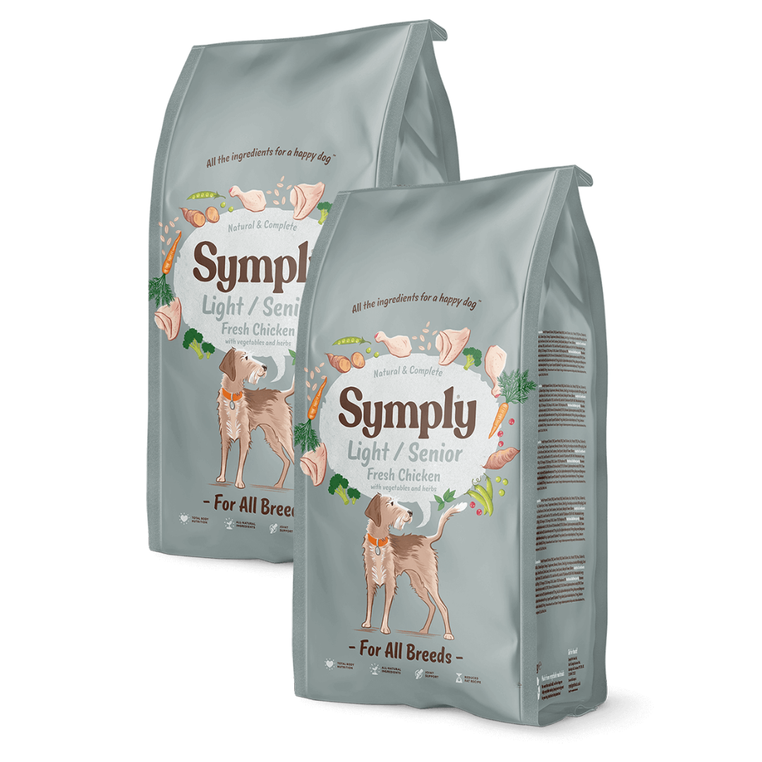 Symply Dog - Adult Light / Senior Chicken 2x12kg