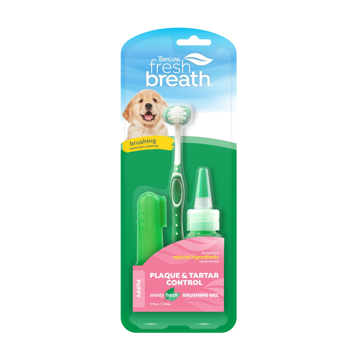 Tropiclean Fresh Breath Puppy Oral Care Kit 59ml