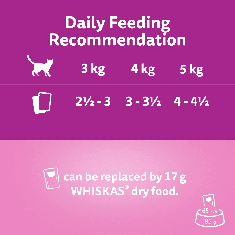 Whiskas 1+ Aromatic Seafood Delight Selection in Gravy Wet Cat Food Pouches 12x85g