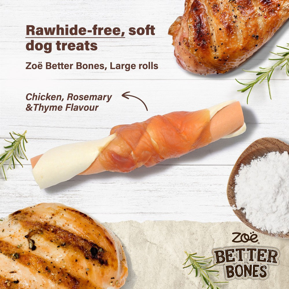 Zoe Better Bones Chicken Wrapped Large Rolls 10pk