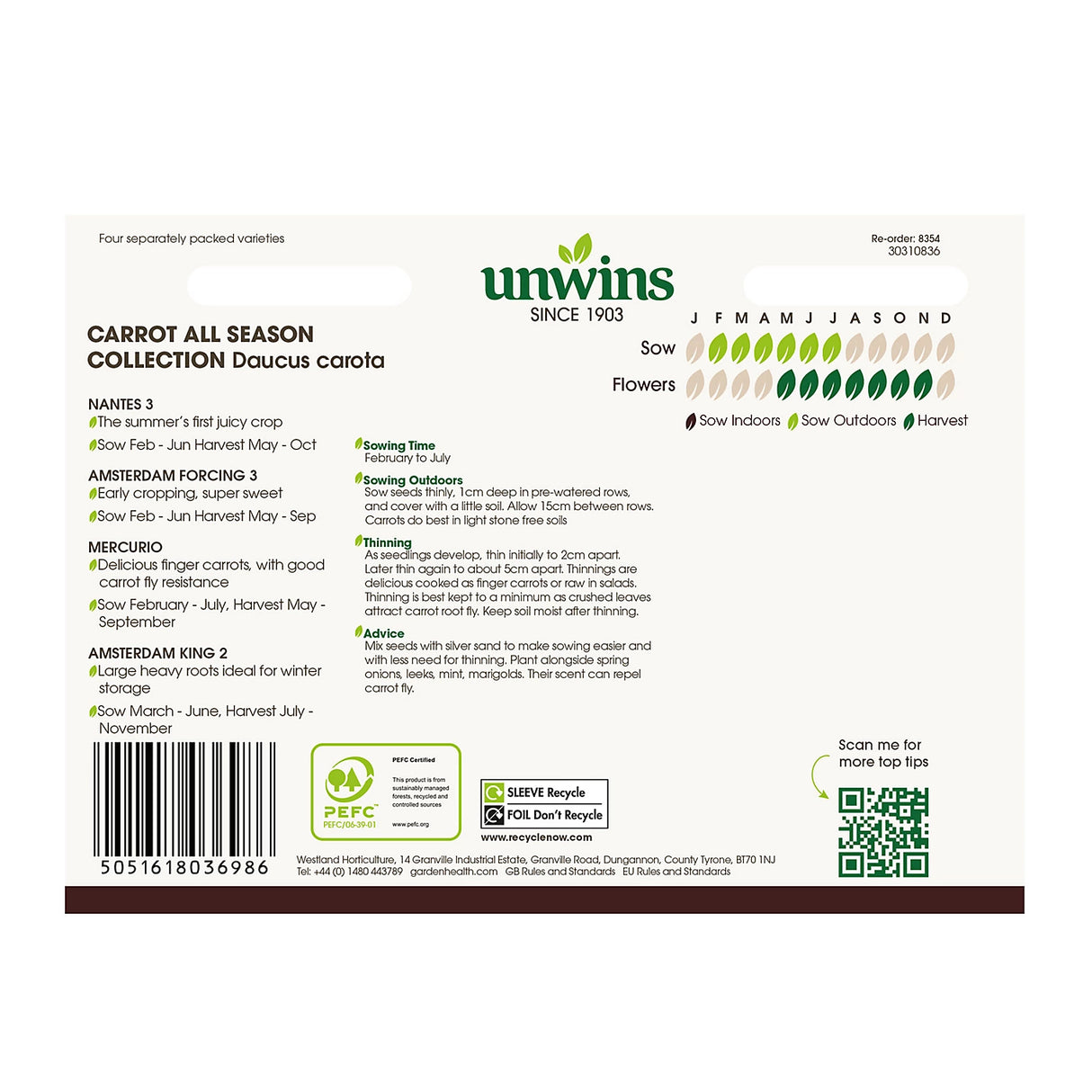 Unwins Carrot All Season Collection