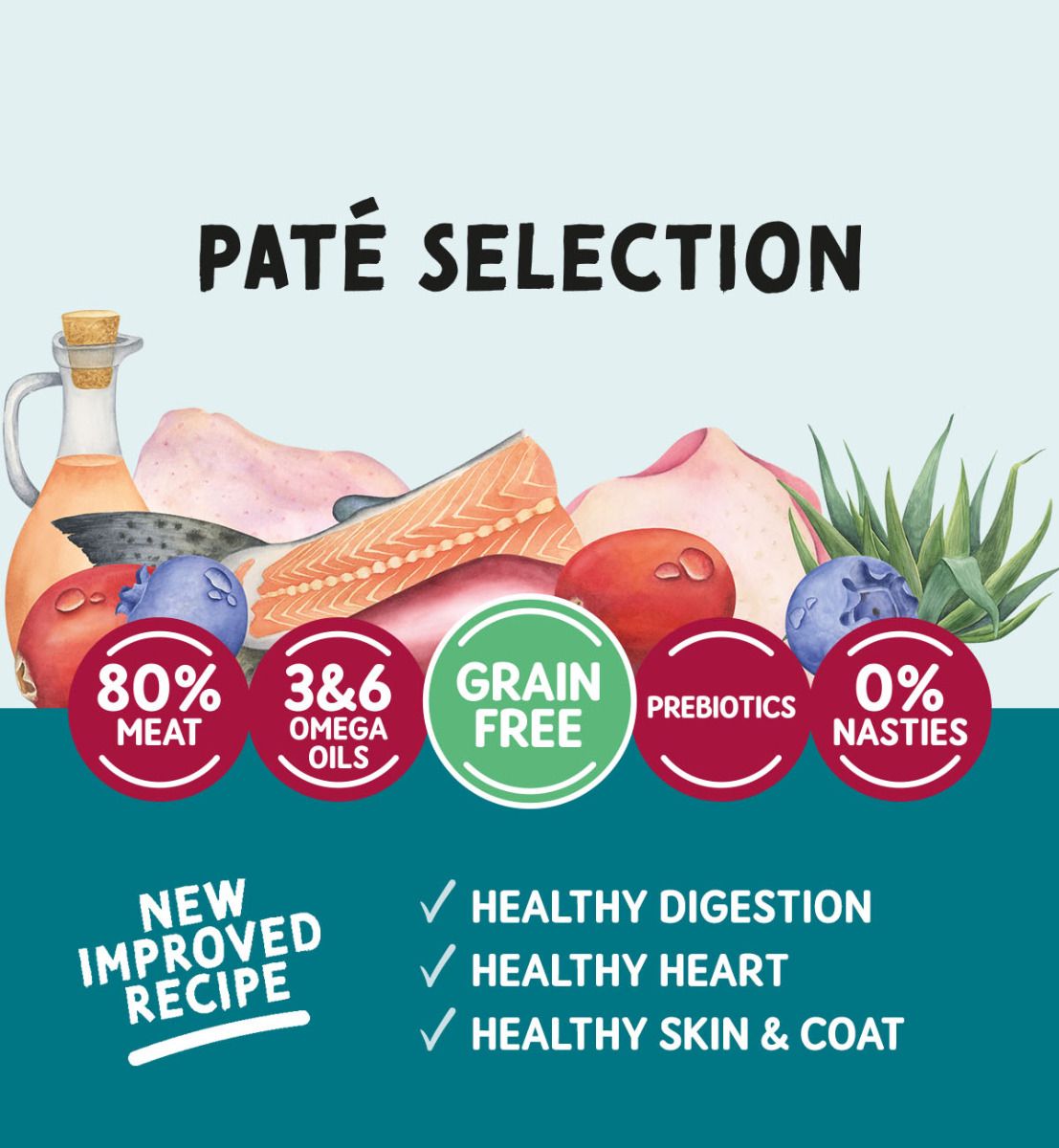 Naturo Cat - Variety Pouch Selection Pate Grain Free 12x85g