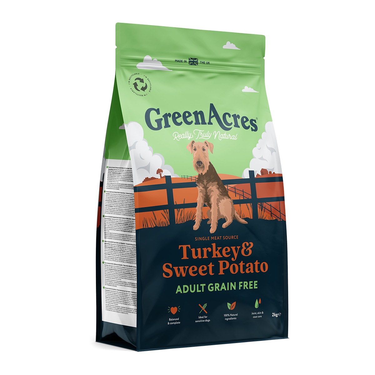 Greenacres Grain Free Turkey Adult 2kg