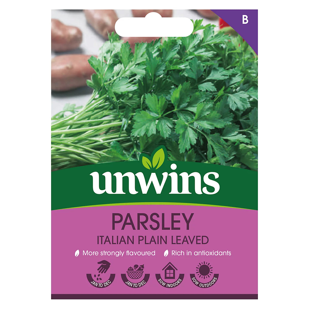 Unwins Herb Parsley Italian Plain Leaved