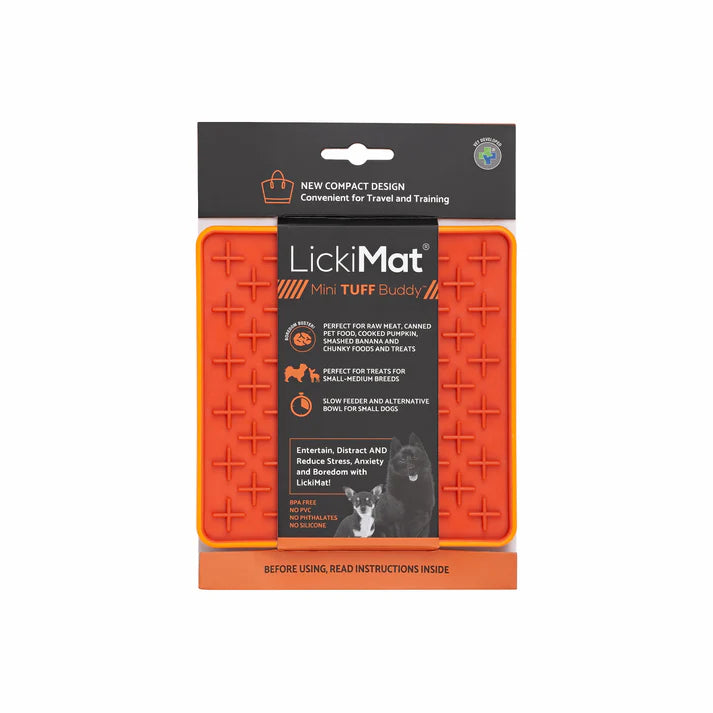 LickiMat Mini Tuff Buddy Orange