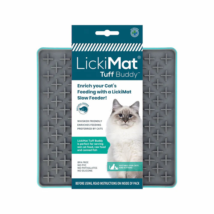 LickiMat Cat Tuff Buddy Turquoise