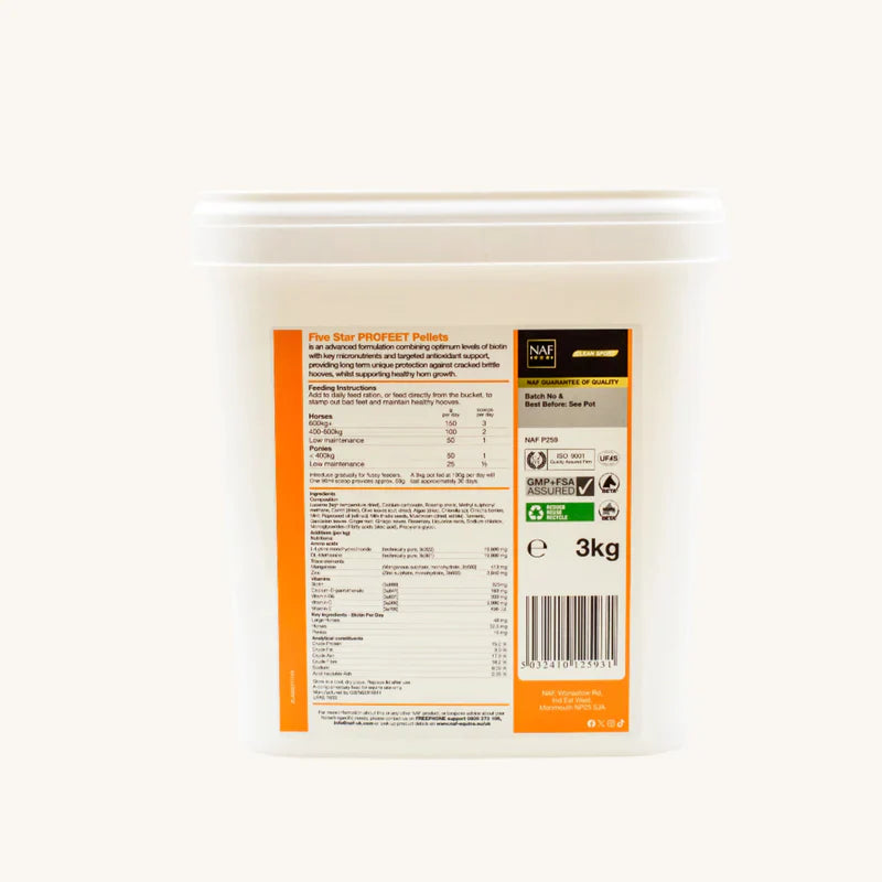 NAF Pro Feet Pellets 3kg