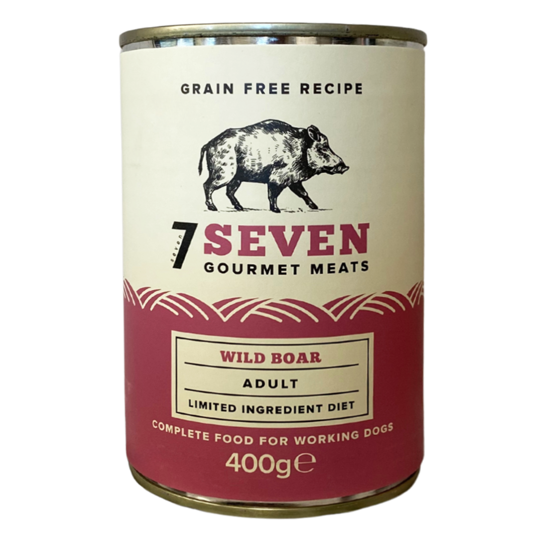 Seven Dog - Adult Wild Boar Grain Free Tins 6x400g