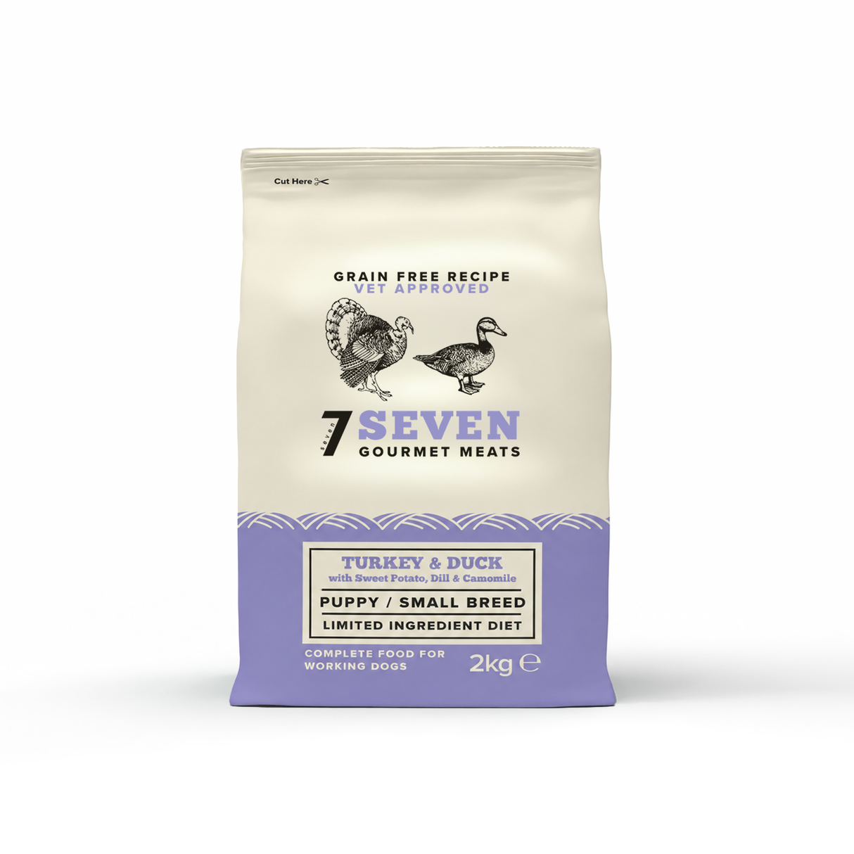 Seven Puppy - Small Breed Turkey & Duck Grain Free 2kg