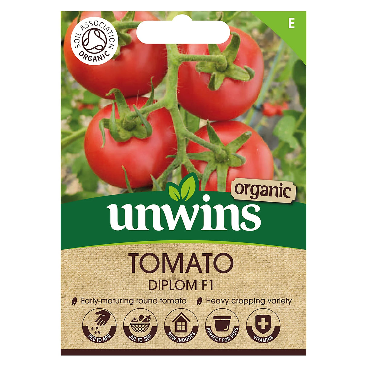Unwins Tomato (Salad) Diplom F1 (Organic)