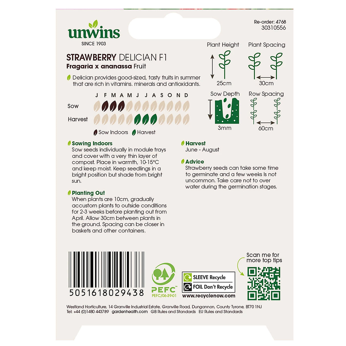 Unwins Strawberry Delician