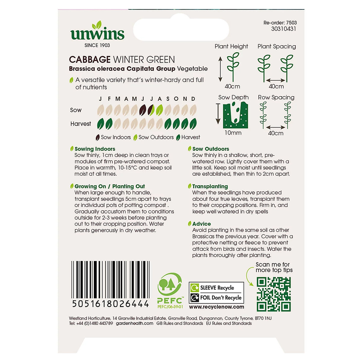 Unwins Cabbage Winter Special
