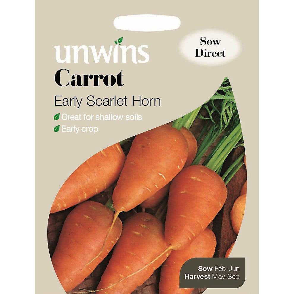 Unwins Carrot Early Scarlet Horn