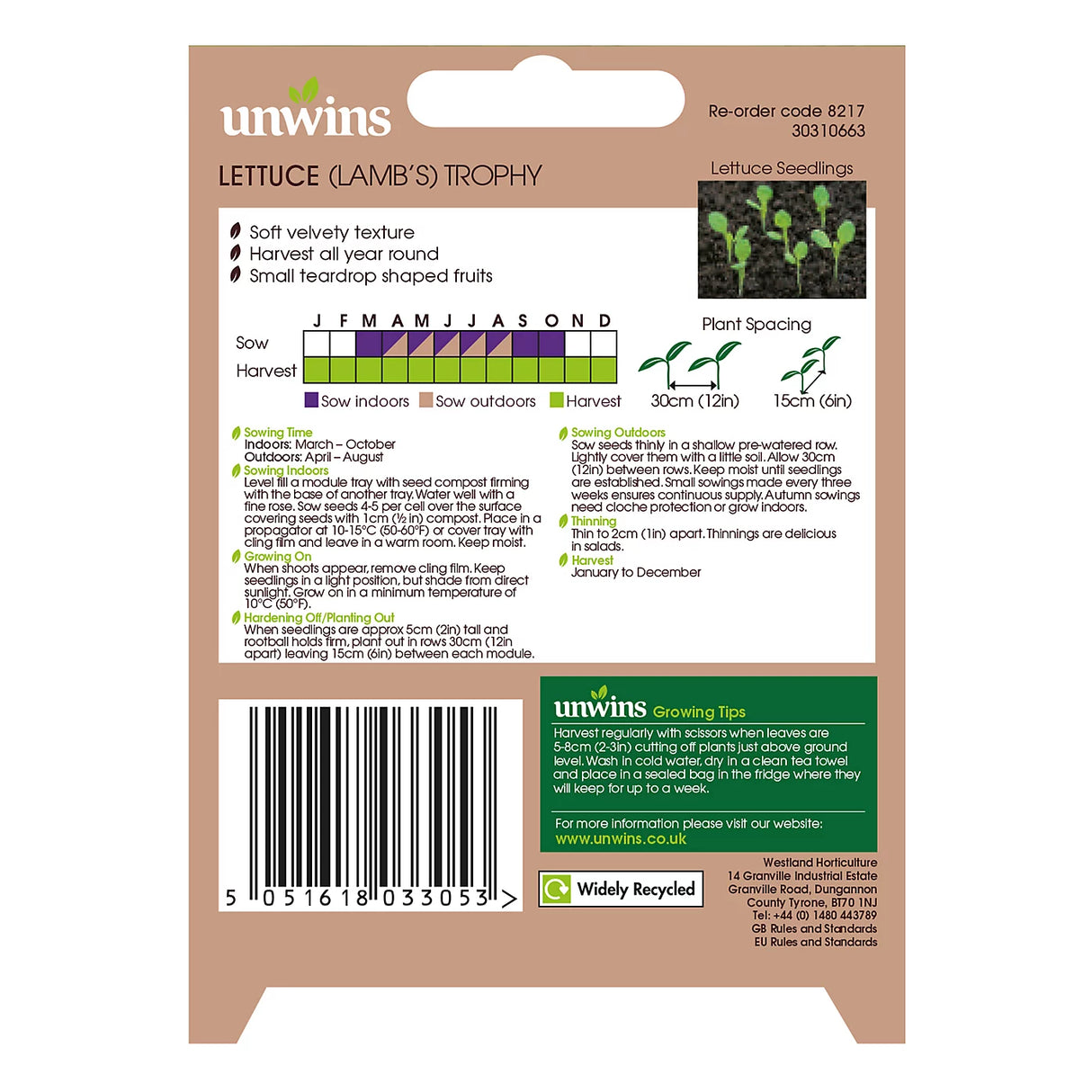 Unwins Lettuce Lambs Trophy