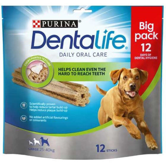 Dentalife Dental Chicken Dog Chews Large 12 Sticks