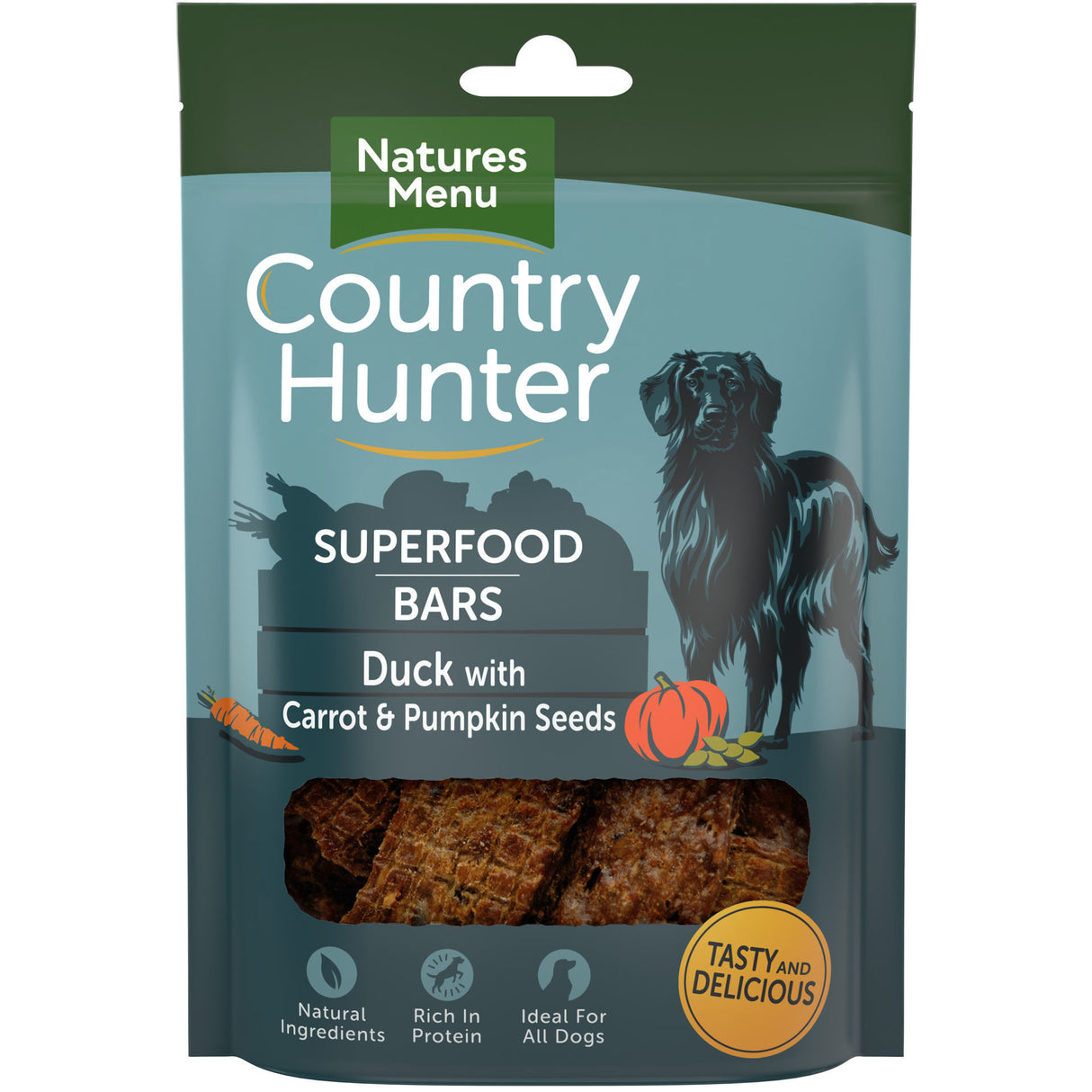 Natures Menu Dog - Country Hunter Superfood Bars Duck 100g