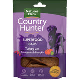 Natures Menu Dog - Country Hunter Superfood Bars Turkey with Cranberry & Pumpkin 100g