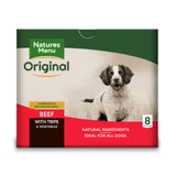 Natures Menu Dog - Adult Pouch Box Beef With Tripe & Vegetables 8x300g