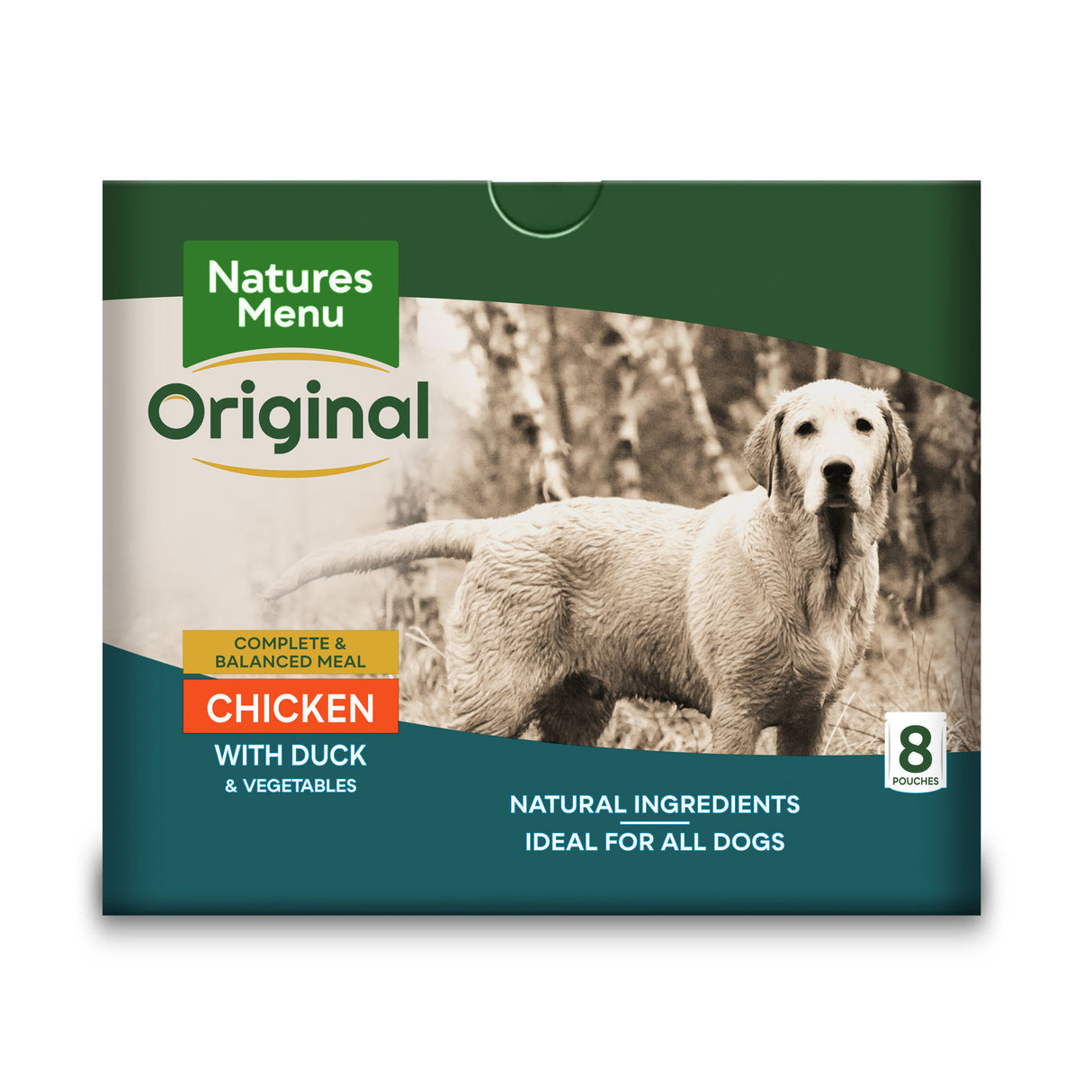 Natures Menu Dog - Adult Pouch Box Chicken With Duck & Vegetables 8x300g