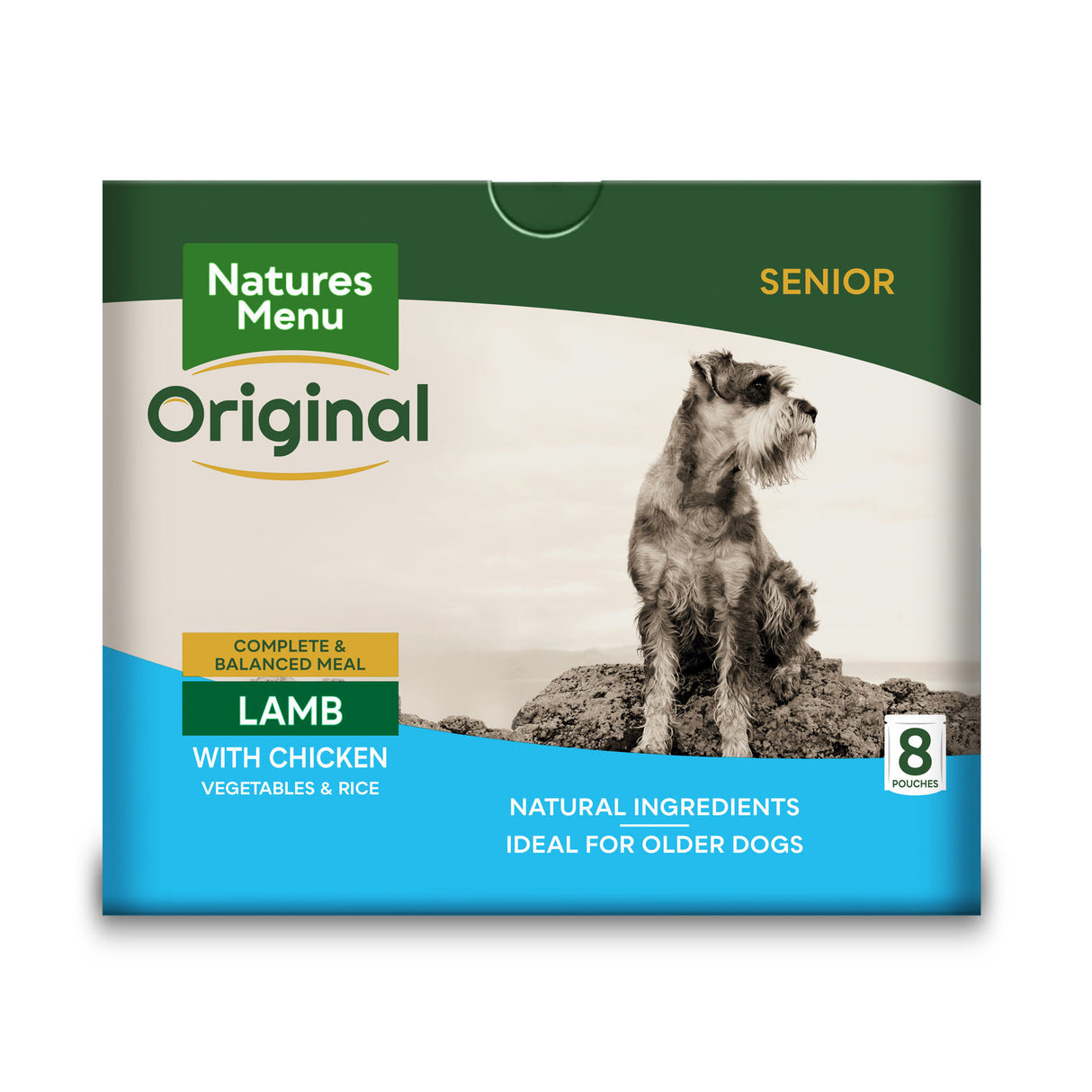 Natures Menu Dog - Senior Pouch Box Lamb With Chicken 8x300g