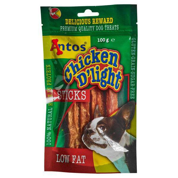 Antos Chicken D'Light Sticks 100g