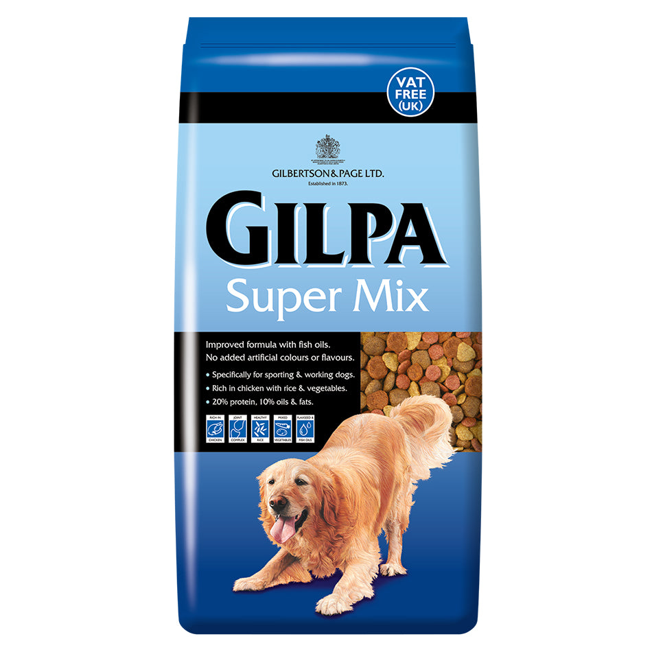 Gilpa Super Mix Complete Adult Dry Dog Food 15kg