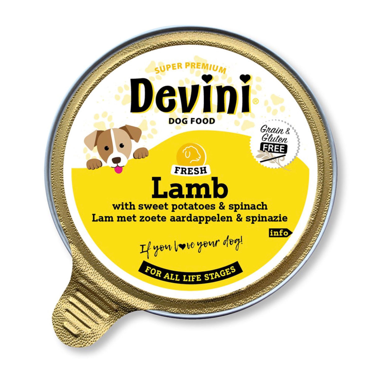 Devini Dog Food Lamb 12x85g