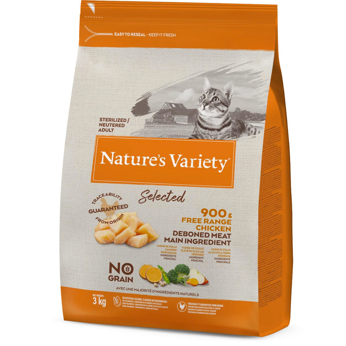 Natures Variety Cat - Adult Selected Dry Free Run Chicken 3kg