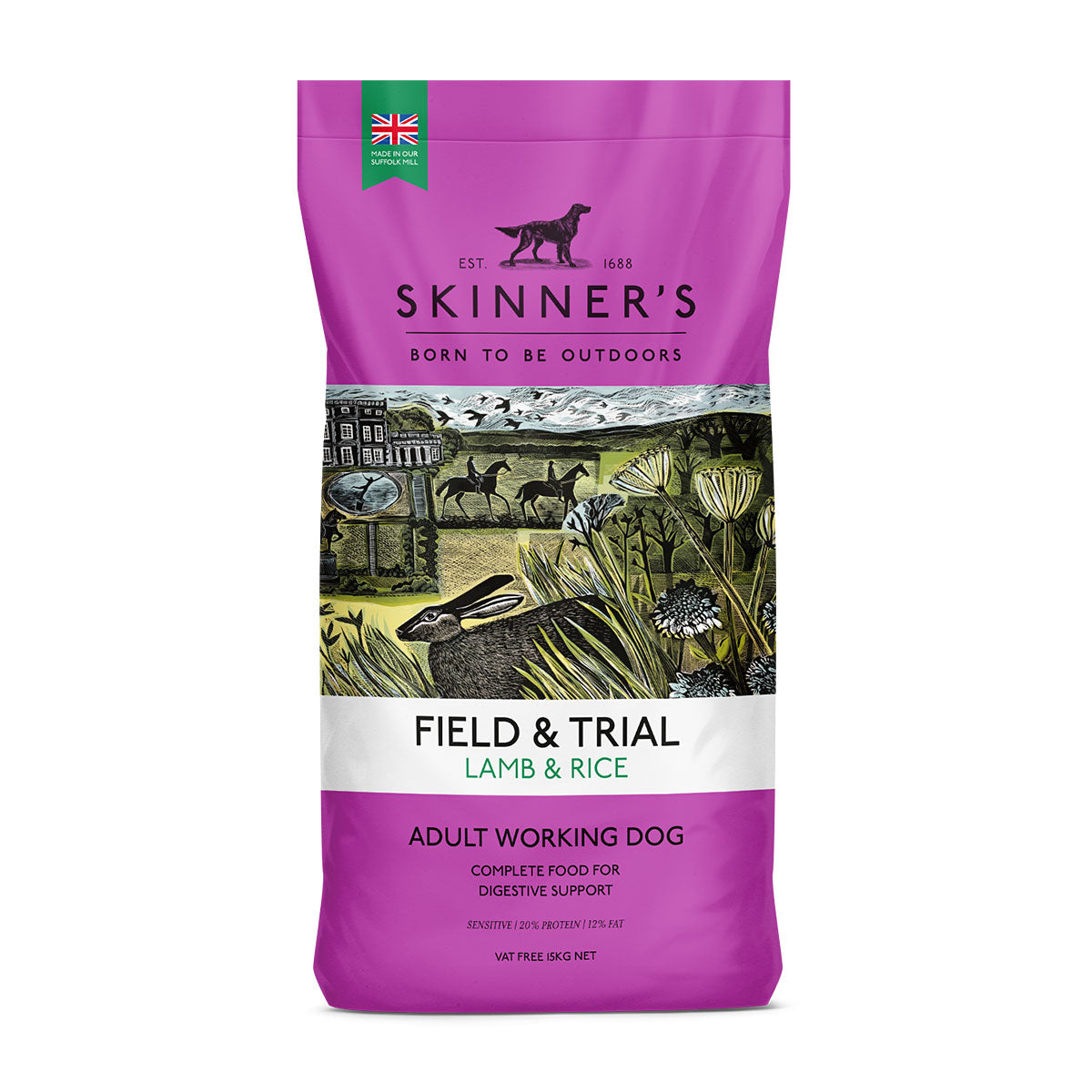 Skinners Dog - Field & Trial Sensitive Lamb & Rice 15kg