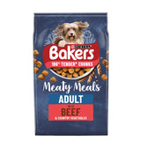 Bakers Meaty Meals With Beef Dry Dog Food 2.7kg