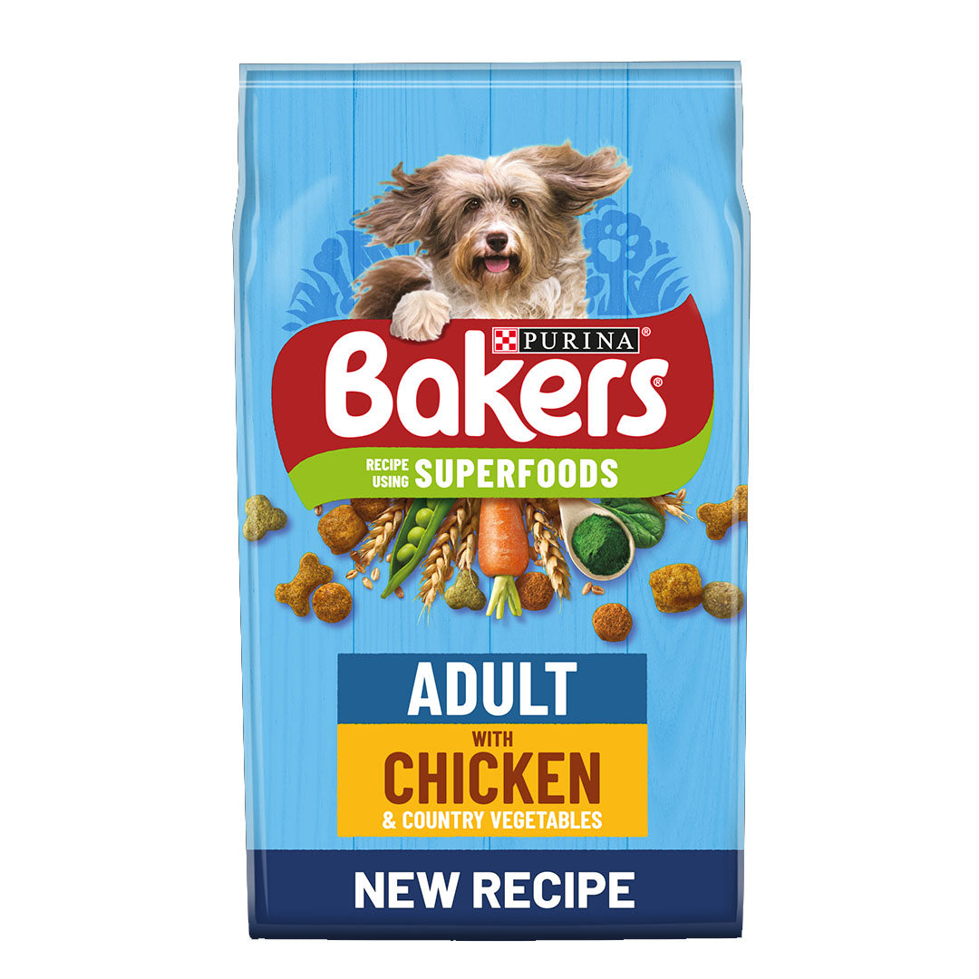 Bakers Chicken With Vegetables Dry Dog Food 14kg