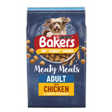 Bakers Meaty Meals With Chicken Dry Dog Food 2.7kg