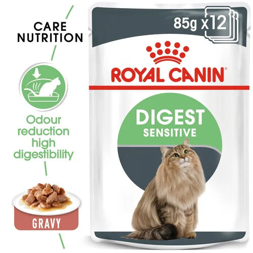 Royal Canin Cat - Pouch Box Digest Sensitive Care In Gravy 12x85g