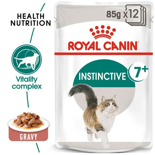 Royal Canin Cat - Pouch Box Instinctive 7+ In Gravy 12x85g